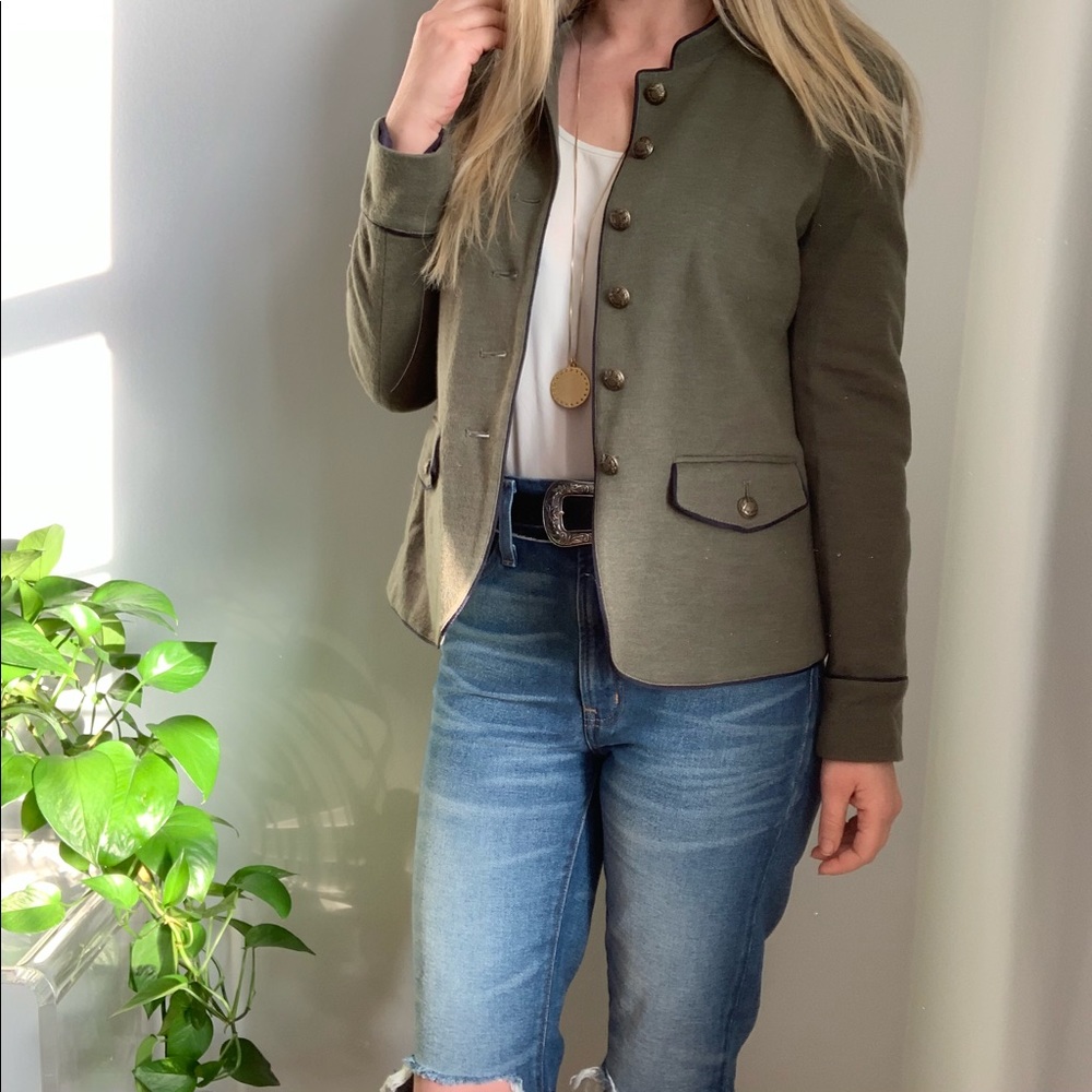 J.Crew blazer sz 6 military style